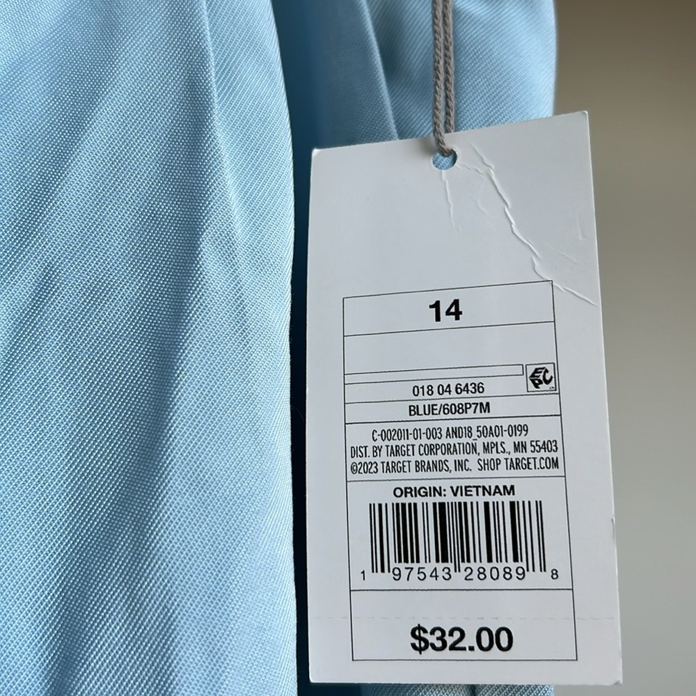 A new day Blue Wide Leg High Rise Pants NWT - Picture 4 of 5